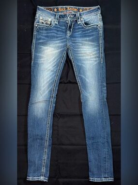 EUC Rock Revival Scotia Skinny Jean Size 27